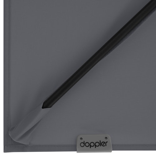 doppler Pendelschirm myZONE 210 x 210, Aluminium Anthrazit / 100 % Polyester 180 g/m²