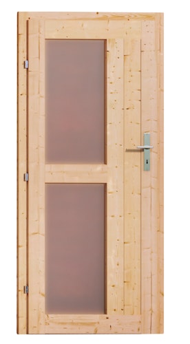 Karibu Gartensauna Pultdach Saunahaus Norge terragrau inkl. gratis Sauna-Zubehörset im Wert von 234,94 €