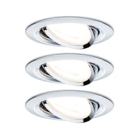 Paulmann Einbauleuchte Nova 3er Set LED 3x6,5W chrom rund
