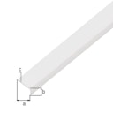 Vorschaubild Alberts® Abschlussprofil rund, selbstklebend, Kunststoff. 19x7mm, Länge 2,6m