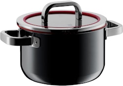 WMF Fusiontec Functional Fleischtopf mit Glasdeckel, 20 cm, Black