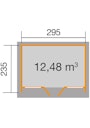 Vorschaubild Weka Gartenhaus 263 mit großer Glasfront - 28 mm