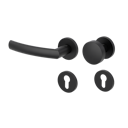 Vorschaubild Griffwerk Wechselgarnitur VAYA 178 LORITA fast2fix Fast2Fix Rosetten rund Knopf R2 Graphitschwarz L