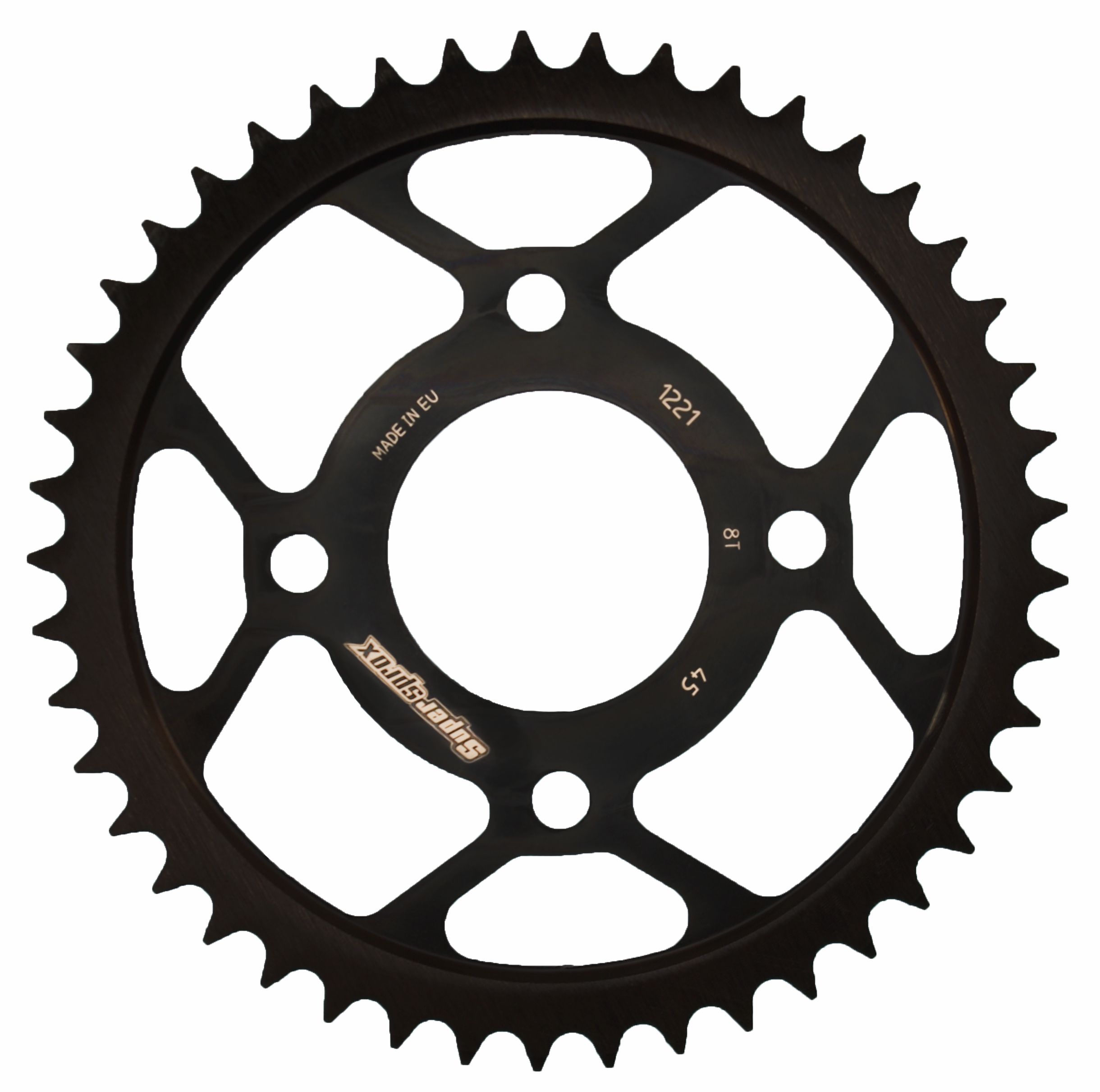 Supersprox Stahl-Kettenrad 428 45Z (Schwarz)