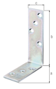 Vorschaubild Alberts® Balkenwinkel, galvanisch verzinkt, dickschichtpassiviert, TxHxB 80x120x35 mm 332303