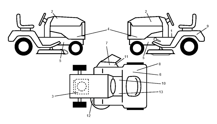 Husqvarna Gartentraktoren 96041005005 LT1597