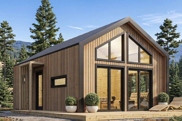 Wolff Finnhaus Ferienhaus Sajan 44 - 68 mm