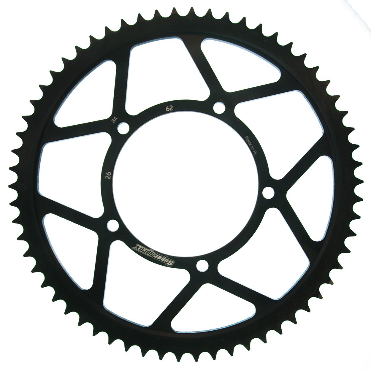Supersprox Stahl-Kettenrad 428 62Z (Schwarz)