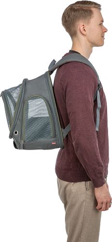 TRIXIE Rucksack Lyla, 34 × 22 × 42 cm, grau/blau