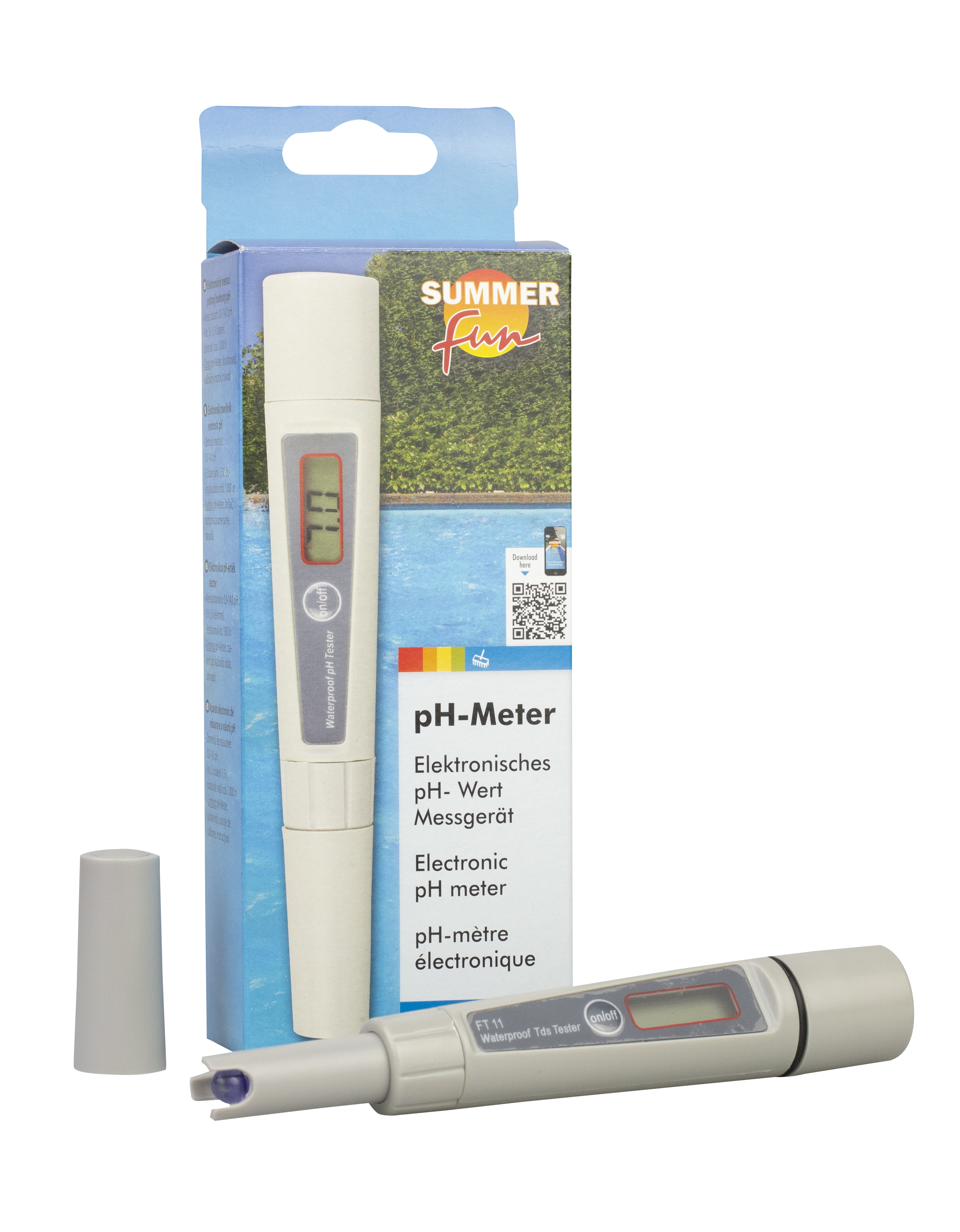 Summer Fun elektronischer pH Wert-Tester, pH Meter
