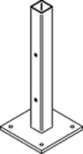 OSMO Pfostenanker für Aluminiumpfosten Typ B/C/E
