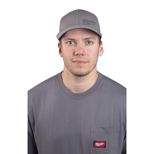 Milwaukee BCSGR-S/M Baseball Kappe grau Größe S/M mit UV-Schutz 4932493097