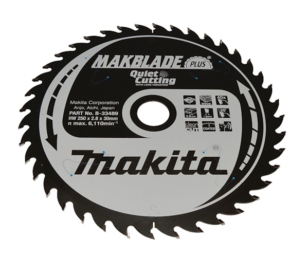 Makita MAKBLADE+ Sägeb. 250x30x40Z B-33489