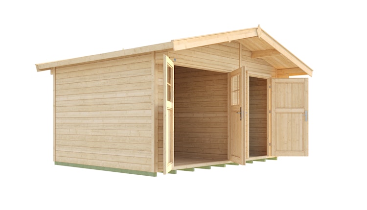 Weka 28 mm Gartenhaus 261