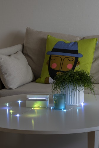 Konstsmide Weihnachtsbeleuchtung  Micro LED Lichterkette mit Farbwechsel