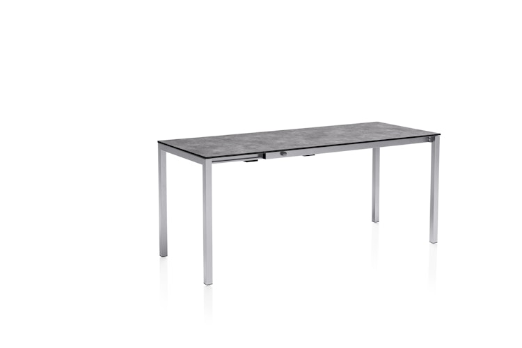 Kettler HPL-Ausziehtisch CUBIC 140/210 x 70 cm, Aluminium / HPL Anthrazit - Sonderaktion