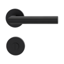 Vorschaubild Griffwerk LUCIA PROFESSIONAL PVD+ Schraubtechnik GK3 Rosetten rund WC Graphitschwarz PVD+