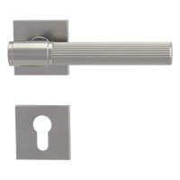 Griffwerk VAYA 136 ARIS fast2fix Fast2Fix Rosetten eckig Profilzylinder Samtgrau