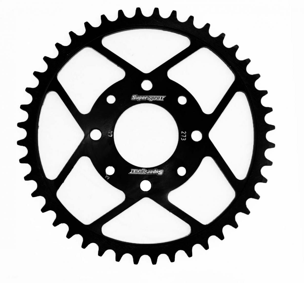 Supersprox Stahl-Kettenrad 520 44Z (Schwarz)