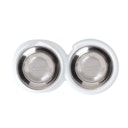 Vorschaubild catit Pixi Doppelnapf 2 x 200 Milliliter weiß Katzenfutternapf