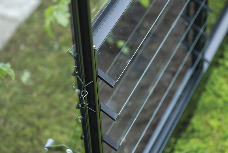 Halls Qube Square / Lean-To Lamellenlüfter Set - Schwarz