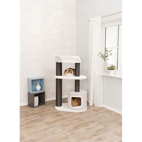 TRIXIE Kratzbaum XXL Cara 128cm weiß/grau