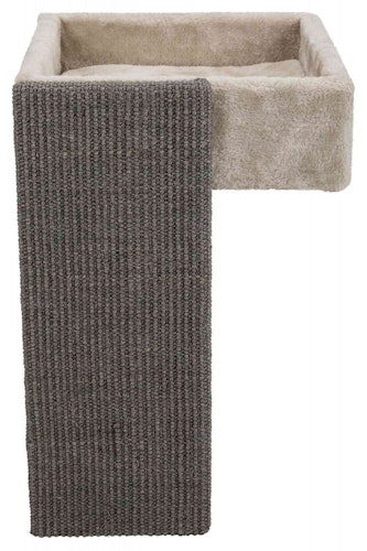 TRIXIE Bett für Regale mit Kratzbrett 33x37x48cm lichtgrau