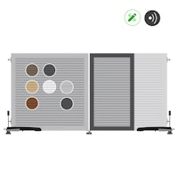 TraumGarten SYSTEM / DESIGN Alu Doppeltor auf Maß mit E-Antrieb