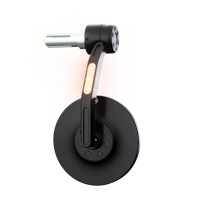 HIGHSIDER pro Lenkerendenspiegel Conero Black Edition Schwarz Mit LED Blinker (1Stck.)