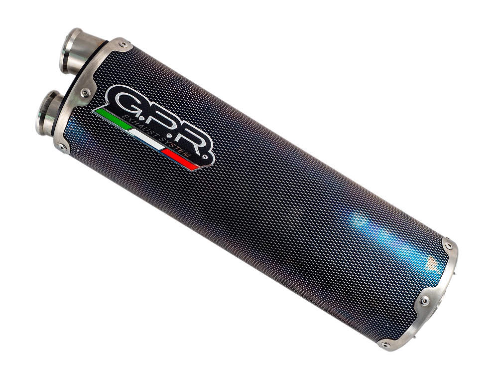 GPR Endschalldämpfer BMW F 750 Gs 2021/22 e5 EC-Approv. slip-on exhaust Dual Poppy Impact Zero