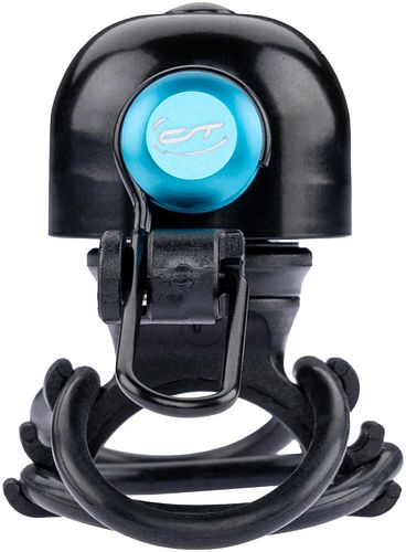 CONTEC Klingel Diamond Bing schwarz/blau Universal-Lenkerhalterung