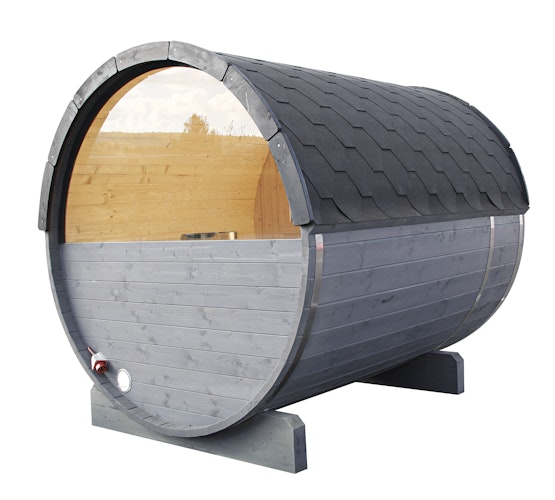 Wolff Finnhaus Aufschlag für Halbrundglas Ø 235 cm für Saunafässer