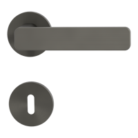 Griffwerk VAYA 265 MINIMAL MODERN fast2fix Fast2Fix Rosetten rund Buntbart Kaschmirgrau