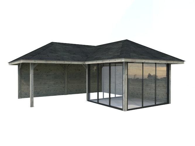 Palmako Pavillon Bianca 24,9 m² Set 212 Slide - 28 mm