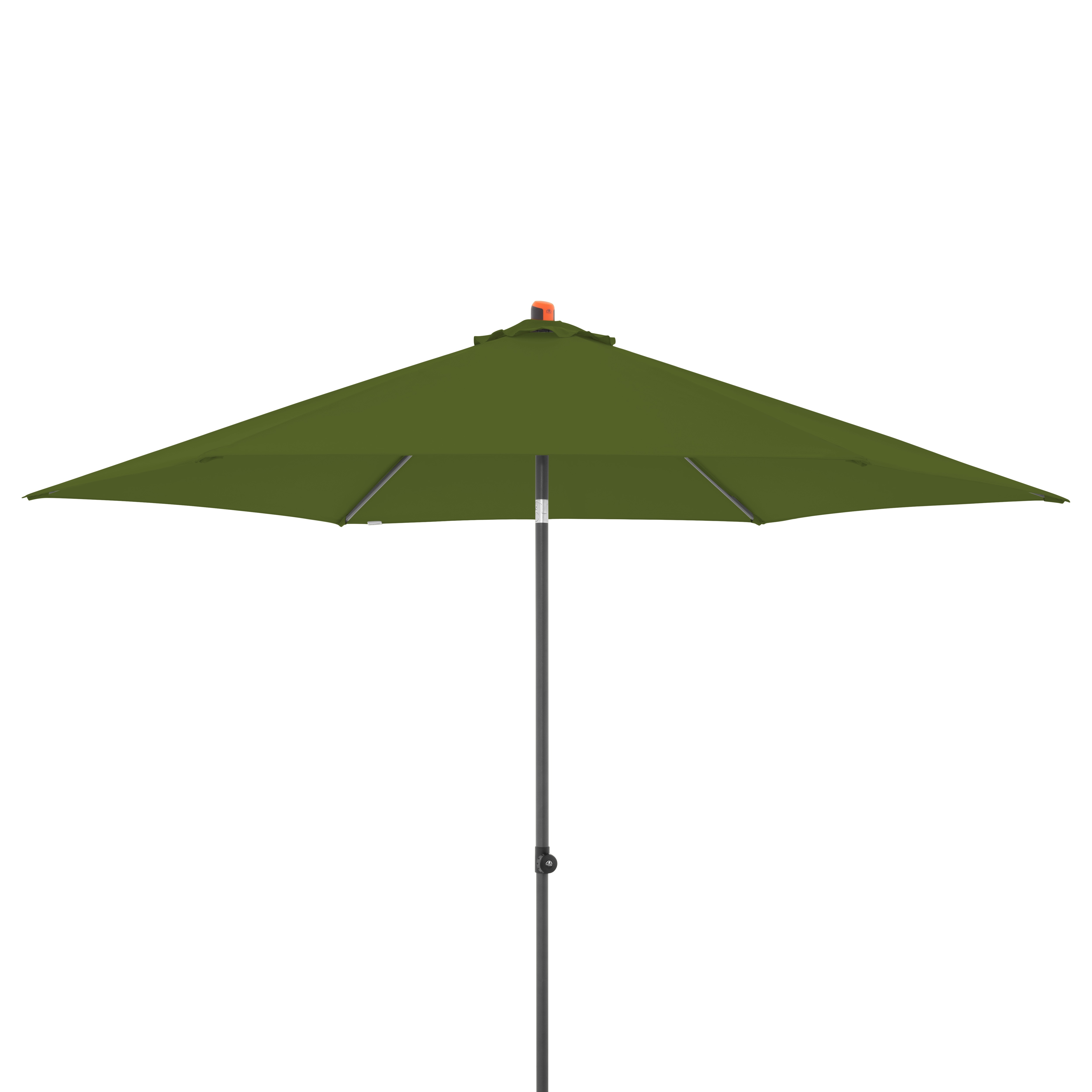 doppler Mittelmastschirm myZONE 300 Push up, Aluminium Anthrazit / 100 % Polyester 180 g/m² Kiwi