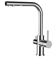 3 Wege Wasserhahn Küchenarmatur, FL, mit 360° schwenkbarem L-Auslauf