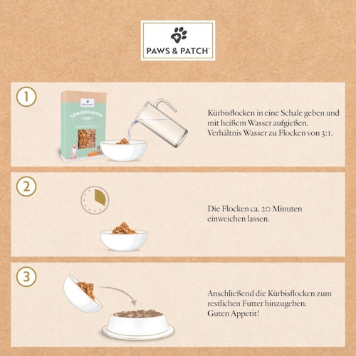 Paws&Patch KÜRBISFLOCKEN 700g