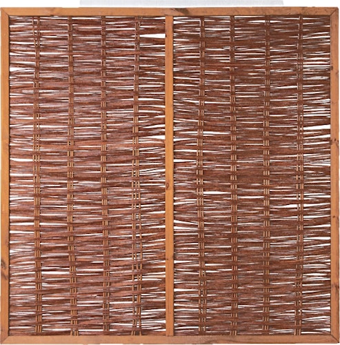 T&J FAKO Weidengeflechtzaun mit Rahmen