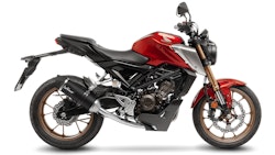 LeoVince Komplettanlage Edelstahl SBK LV ONE EVO Schwarz für HONDA CB 125 R mit Katalysator