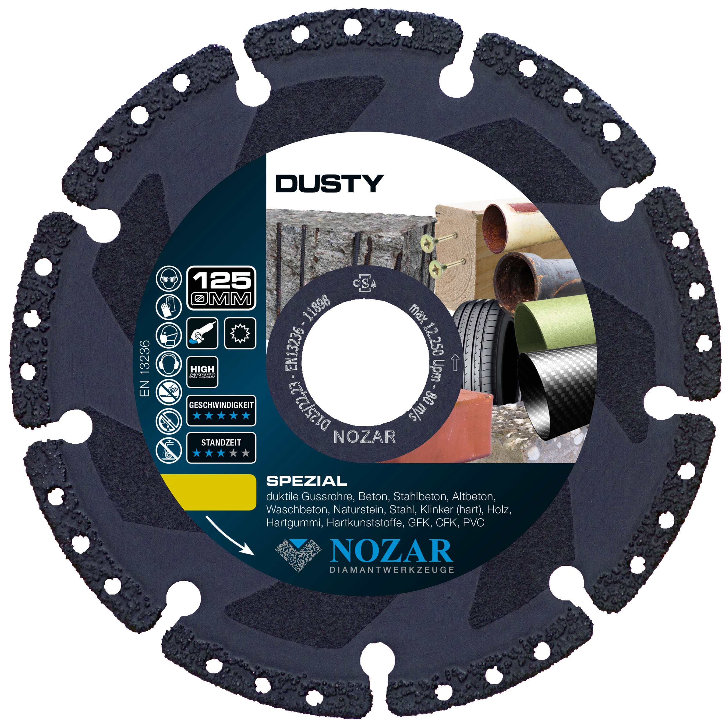 Nozar Diamant-Trennscheibe Dusty 125 mm