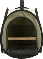 TRIXIE Transporttasche, Vogel, 27 × 32 × 27 cm, beige/olivgrün