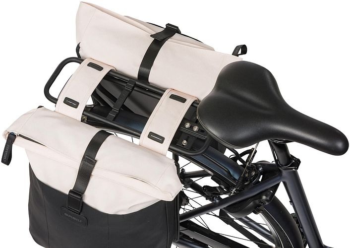 Basil Doppeltasche Vive 35 l schwarz/beige scharz / cremefarben