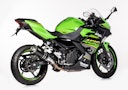 Vorschaubild HURRIC SLIP-ON Schalldämpfer Supersport Aluminium eloxiert für KAWASAKI Ninja 400,Z400