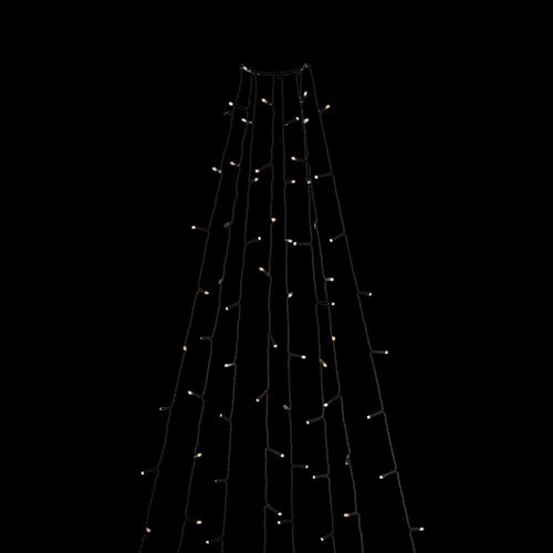 Konstsmide Weihnachtsbeleuchtung  LED Baummantel mit Ring 8 Stränge je 70 Dioden