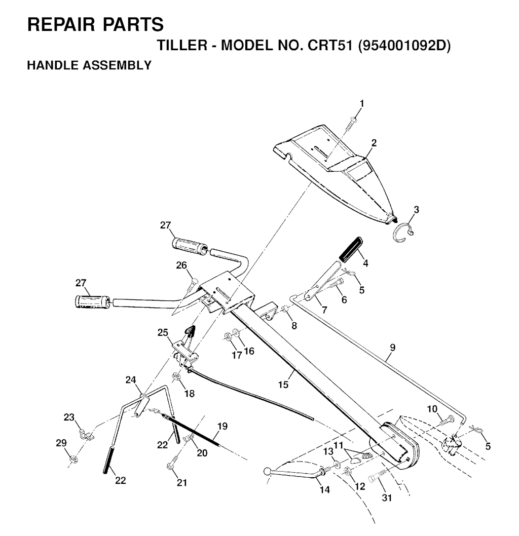 Explosionszeichnung Ersatzteile