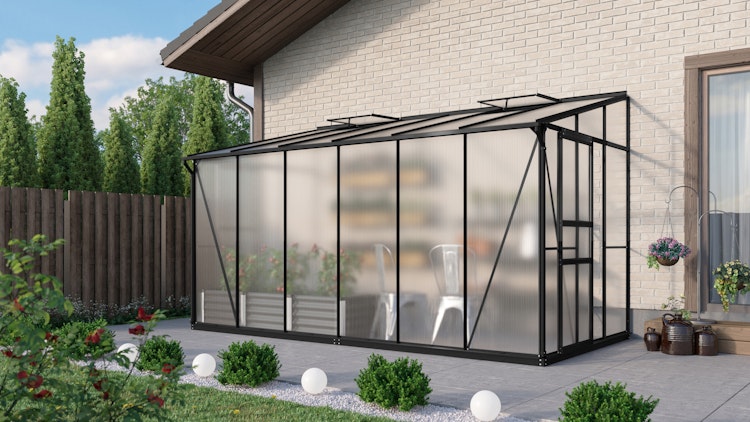 Vitavia Gewächshaus Osiris/Ida 7800 inkl. 2 Dachfenster - 7,8 m²