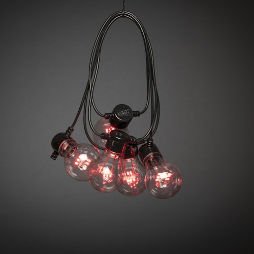 Konstsmide Ganzjahresbeleuchtung  LED Biergartenkette mit RGB-Farbwechsel