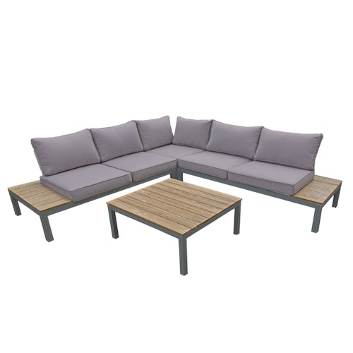 Garden Pleasure Lounge-Set VALENTINA, Aluminium / Nonwood / Kissen 100 % Polyester
