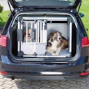 Vorschaubild TRIXIE Transportbox doppelt Aluminium M-L 93x88x64cm