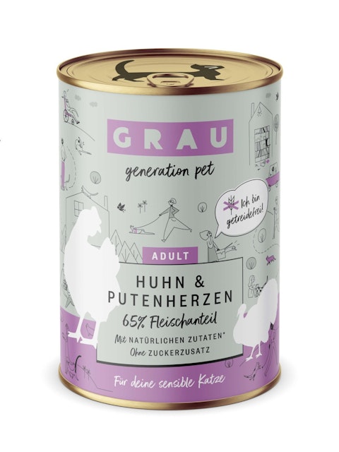 grau Katze 400 Gramm KatzennassfutterVorschaubild